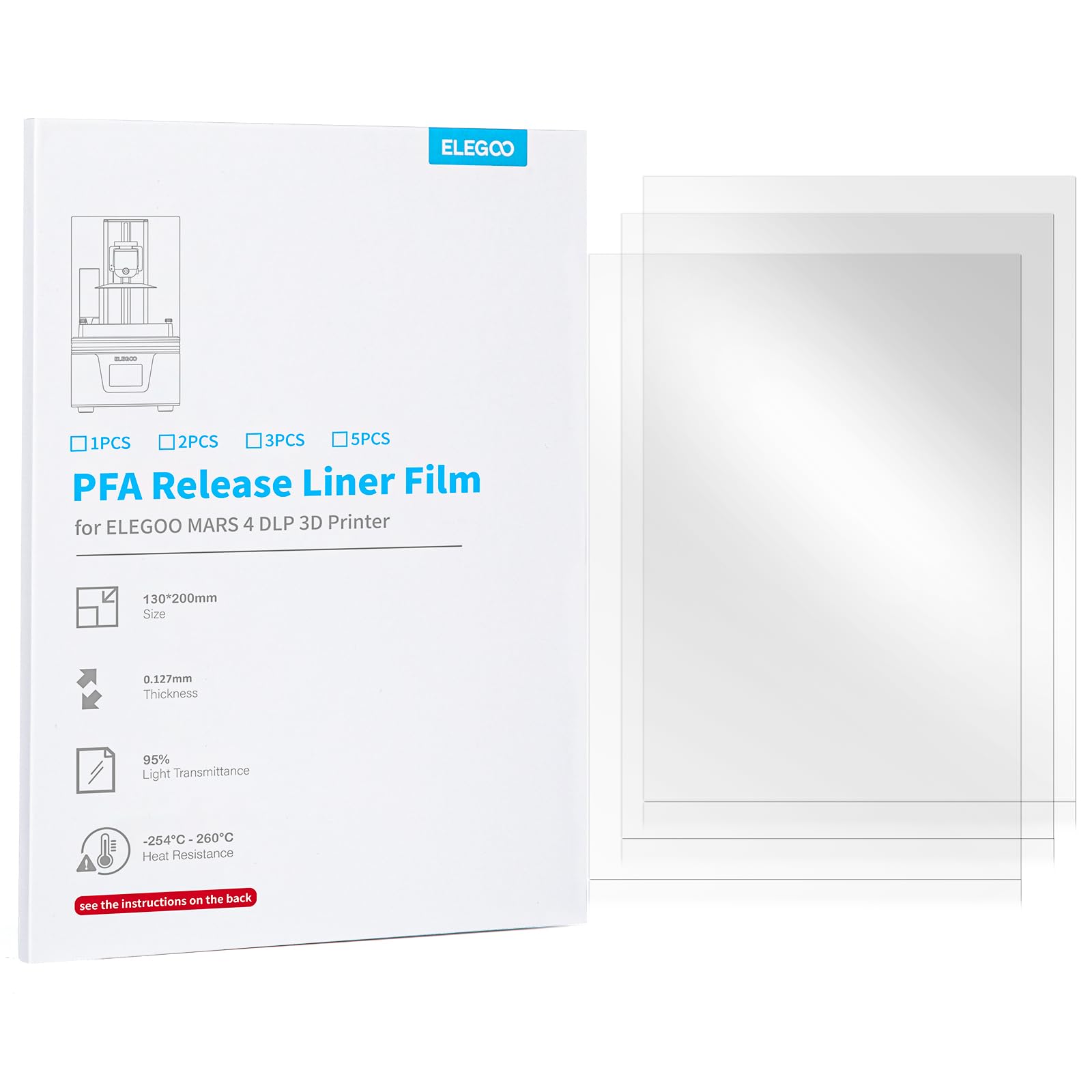 Lance Liner Film Elegoo Pfa Para La Impresora 3D Mars 4 Dlp