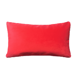 Genérico - Pack De 2 Fundas Terciopelo Liso 30X50 Cm Rojo
