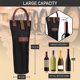 thumbnail image 3 of OPUX Single Bottle Wine Bag Carrier, Insulated Wine Cooler Tote, 3 of 3