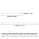 thumbnail image 2 of Uxcell Barra de Cortina de Tensión Ajustable de 24 a 43 Pulgadas 0.75" Diámetro Sin Taladrar Expandible Tensión Blanco, 2 of 7