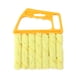 thumbnail image 3 of 1pc/2pcs Blinds Cleaning Brush,Handheld Mini Curtain Brush Dust Remover With 7 Removable Microfiber Sleeves For Air Conditioning Home Gadgets, Car Vents, Fan, 3 of 3