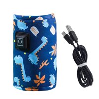 Bothyi - Tapa De Calentamiento De Biberón Usb Calentador De Alimentación De Biberón Para Exteriores Azul