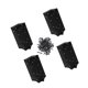 thumbnail image 3 of 4 Piezas Soportes De Esquina Para Cama De Jardín Elevados De Metal Para Muebles De Camas Elevadas, 3 of 5