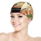 thumbnail image 5 of Ramen Gorro de Natación de Licra, Gorro de Baño de Tela Cómoda, Gorro Elástico Antideslizante para Hombres, Mujeres y Niños, 5 of 6