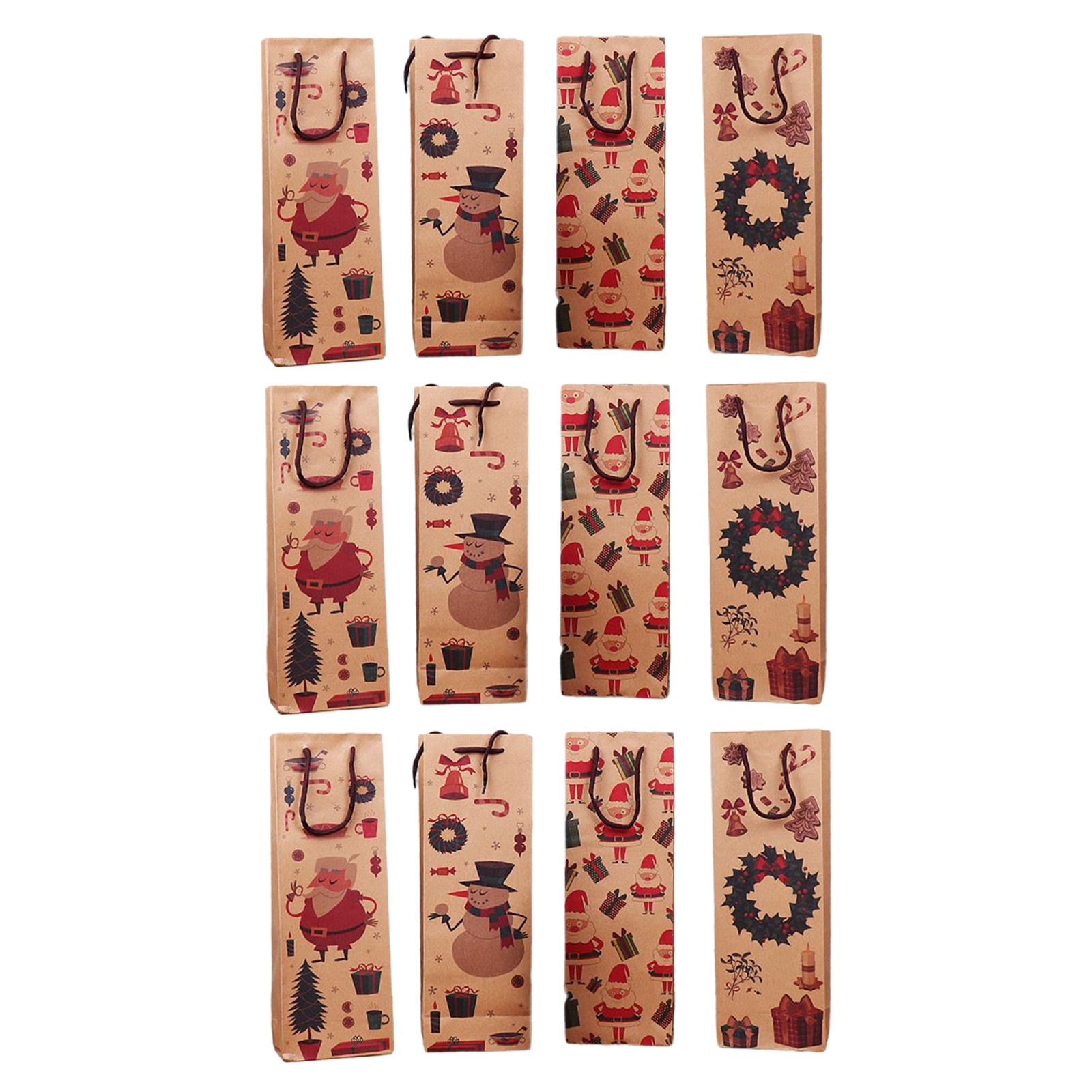 Magideal - 10 Bolsas De Arpillera Para Vino, Etiquetas De Regalo, Bolsas Para Botellas De Vino, Para Bodas Y Fiestas En Casa