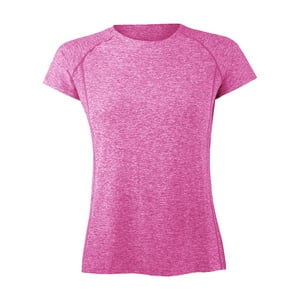 Andesland - Polera Dry Fit Manga Corta Deportiva Jaspeada Mujer
