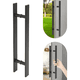 thumbnail image 1 of Manillón doble acero inox 80 cm puerta madera y cristal, 1 of 3