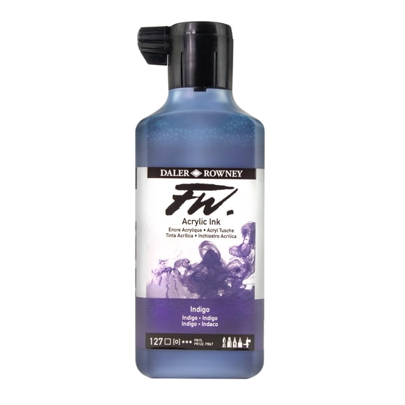 Tinta acrílica FW índigo permanente para caligrafía 29,5 ml
