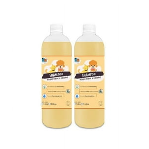 Mascokits - Pack 2 Shampoo Pelaje Rubio & Castaño Manzanilla 1Lt Perros