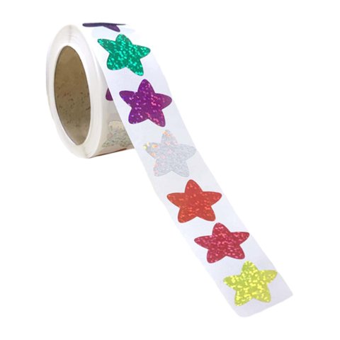 Magideal - 500 Pegatinas De Estrella Para Decoración De Sellos, Pegatinas Brillantes, Pegatinas Para Sobres, Fabricación De Tarjetas Para Sobres De Cartas, Bolsa