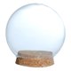 thumbnail image 5 of Florero De Cristal Fiocias Con Base De Madera 10 Cm, 5 of 5