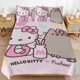 thumbnail image 3 of Hello Kitty Cat Comforter Set with Sheets - 3 Piece Bedding Includes Pillow Covers - Super Soft Bedding Room Decor Twin, 3 of 5