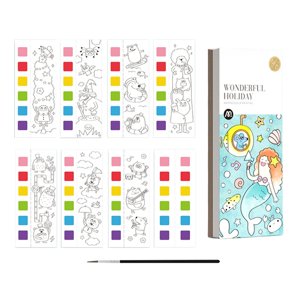 Magideal - Acuarela Pintura Libro Dibujo Artes Juguete Entretenimiento Ocio Diy Pintura Juguete Hacer Arte Juguete Para Colorear Para Niños Regalos De Cumpleaños , Estilo E