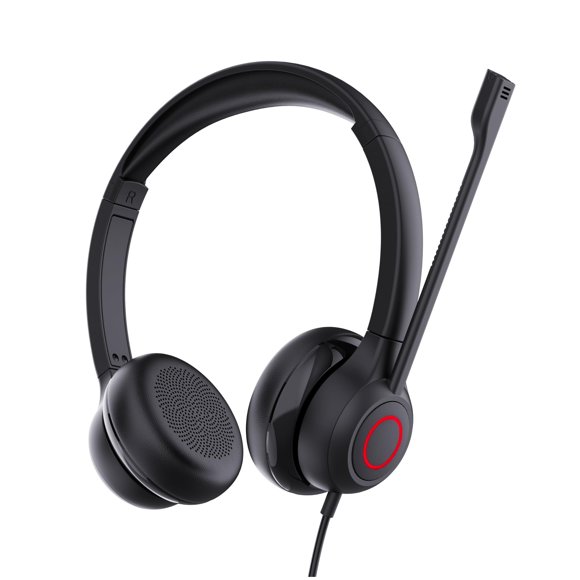 Auriculares TruVoice VoicePro 80 Office con cable USB y Teams Light