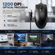 thumbnail image 2 of Paquete de 2 ratones USB TvvTvvT 1200 DPI con cable de 5 pies, 2 of 8