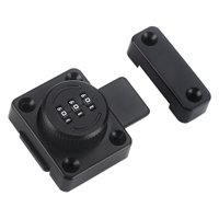 Bothyi - Cerraduras Con Cerrojo Giratorio Con Contraseña Mecánica, Herrajes Para Puertas De Granero, Armarios De Garaje, Color Negro