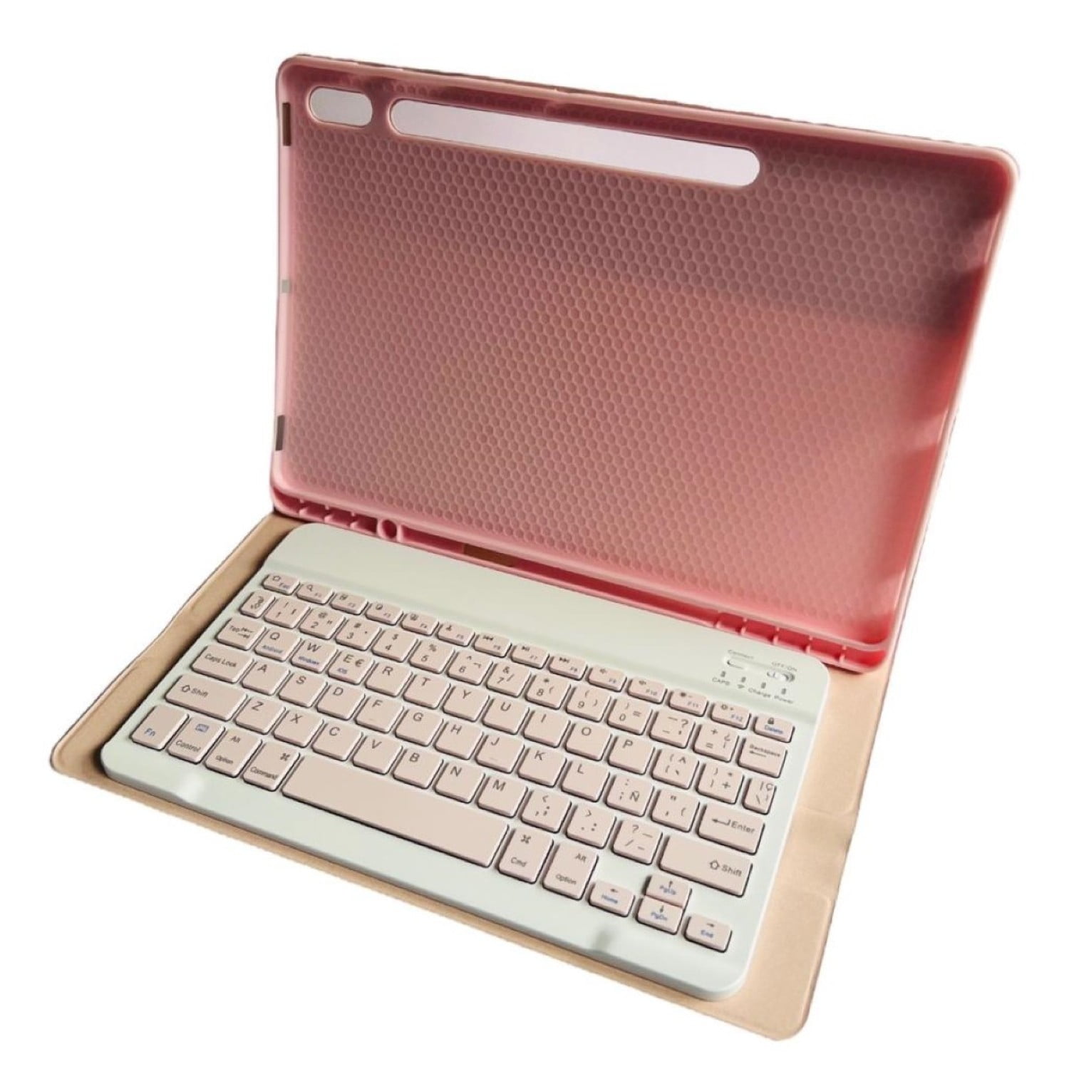 Mar Cases - Funda Con Teclado Rosado Para Samsung S9 Plus/s9 Fe+ Español