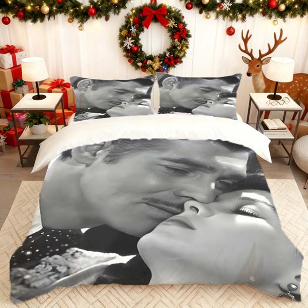 Gone with The Wind Classic Scene Printed Duvet Cover Set bedding Soft Duvet Cover + 2 Pillowcases Suitable for Home Bedroom And Gue