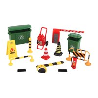 Magideal - Mini Señales De Tráfico, Juguetes, Modelo De Tráfico En Miniatura, Señal De Tráfico De Calle, Juguete Cognitivo De Tráfico Para Decoración De Modelos 15 Piezas