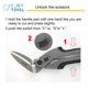 thumbnail image 2 of Cortador de alfombras Scissors C.JET TOOL 10, resistente, inoxidable, 2 of 9