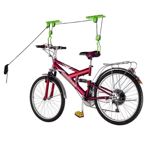 Sistema de poleas superiores para colgar bicicletas, 45 kg de capacidad, Rad Sportz