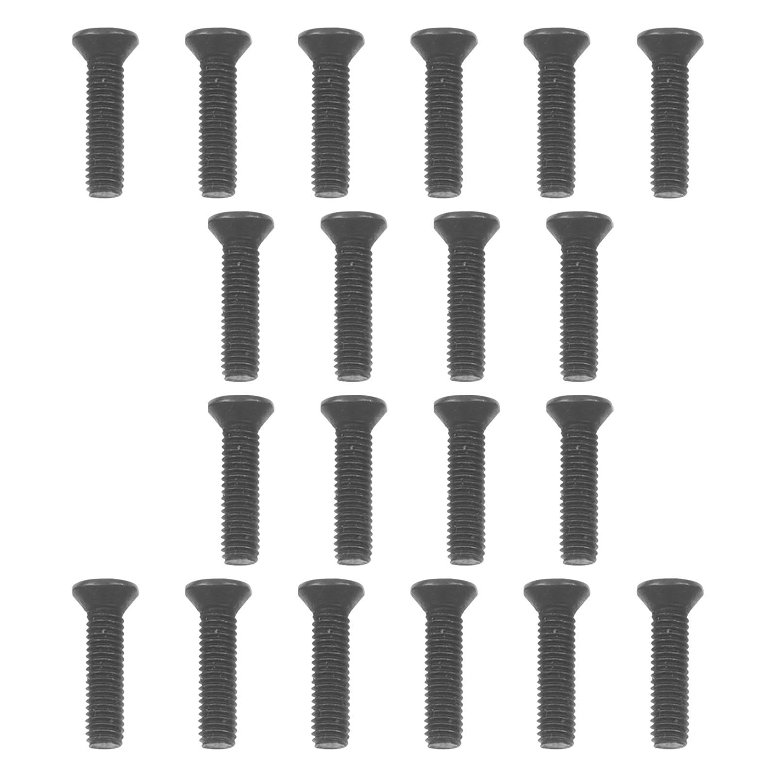 Magideal - 20 Piezas Tornillo De Fijación Profesional Piezas De Repuesto Accesorio Rosca De Mano Izquierda Para Adaptador De Vástago De Mandril De Taladro M5x22mm