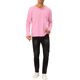 thumbnail image 2 of INSPIRE CHIC Camiseta a Rayas para Hombre Cuello Redondo Casual de Manga Larga Básica Tallas M Rosa Blanco, 2 of 6