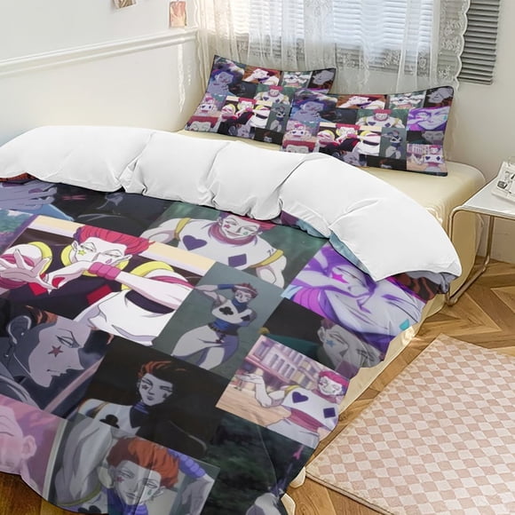 Hunter X Hunter Anime Home Bed 3-piece Set Classic Japanese Anime Polyester Wash Student Dormitory Set