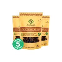 Ambrosia Spa - Pack 5, Dátiles Sin Carozo 300Gr
