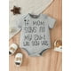 thumbnail image 2 of Newborn Infant Short Sleeve Romper "IF MY MOM SAYS NO" Graphic Crew Neck Bodysuit Onesies For Baby Girls And Boys Toddler Summer Clothes, 2 of 5
