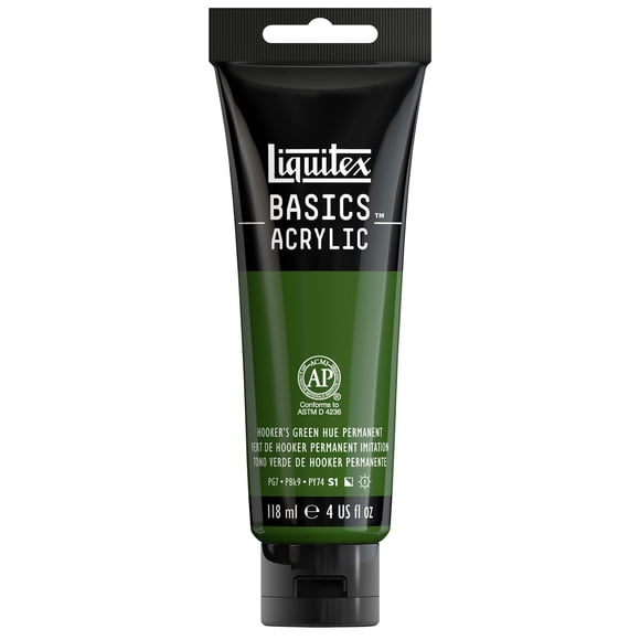 Pintura Acrílica Liquitex 118 ml Verde Hooker Permanente