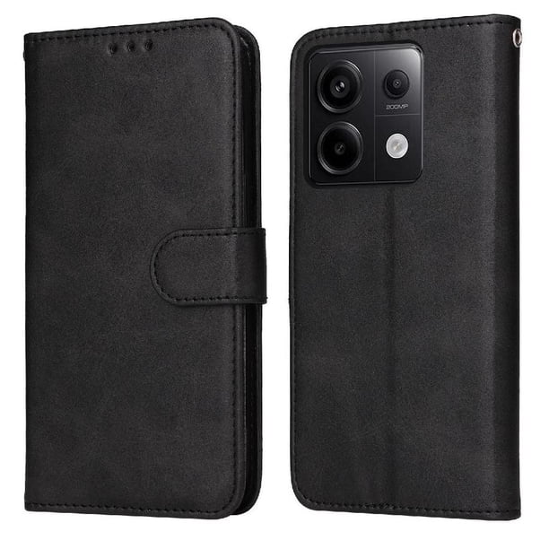 Funda Billetera para Xiaomi Redmi Note 13 Pro 5G con Porta Tarjetas y Soporte Ajustable Negro