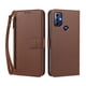 thumbnail image 1 of Funda Tipo Billetera para Motorola Moto G Play 2023 con Soporte y Bolsillo con Cierre Marrón, 1 of 1