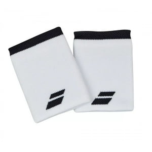 Muñequera Babolat Jumbo Blanco/Negro X2 Tenis/Padel