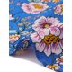 thumbnail image 5 of Agnes Orinda Blusa de Mujer Talla Grande para Escuela o Universidad, Estampado Floral, Cuello en V, Mangas Cortas con Volantes, Estilo Bohemio, Plisada, Casual, Verano, Holgada, Talla 1X, Azul, 5 of 6