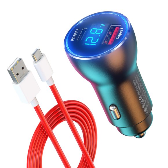 Cargador de coche SGQGS SuperVOOC Warp Charge 65W de 100 W para Oneplus
