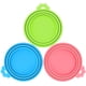 thumbnail image 1 of Paquete de 3 tapas de silicona para latas de comida para mascotas, para comida húmeda para perros y gatos, tamaño universal, se adapta a la mayoría de la comida enlatada de tamaño estándar para perros, 1 of 7