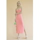 thumbnail image 1 of Vestido Largo De Tirantes Con Abertura Lateral Acanalada, 1 of 2