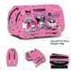 thumbnail image 1 of MINISO Printing Kuromi Double-layer Pencil Bag Primary and Secondary School Students Cartoon Pencil Bag Mochila Children's Gifts, 1 of 3