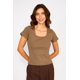 thumbnail image 2 of Polera Escote Cuadrado Eva Oliva verde oscuro L, 2 of 5