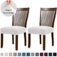thumbnail image 2 of 2 fundas elásticas de licra para asiento de silla de comedor, fundas de cojín para sillas de cocina, extraíbles y lavables., 2 of 8