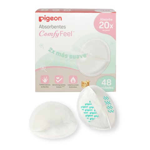 Pigeon - Absorbentes De Leche Comfy Feel, 48 Unidades