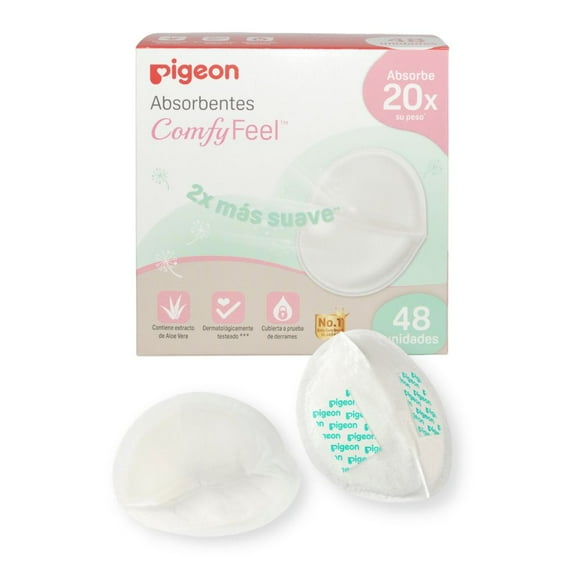 Absorbentes de leche comfy feel, 48 unidades