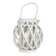 thumbnail image 1 of Porta Vela Candelabro Decorativo Rustico Esfera Madera blanco, 1 of 2