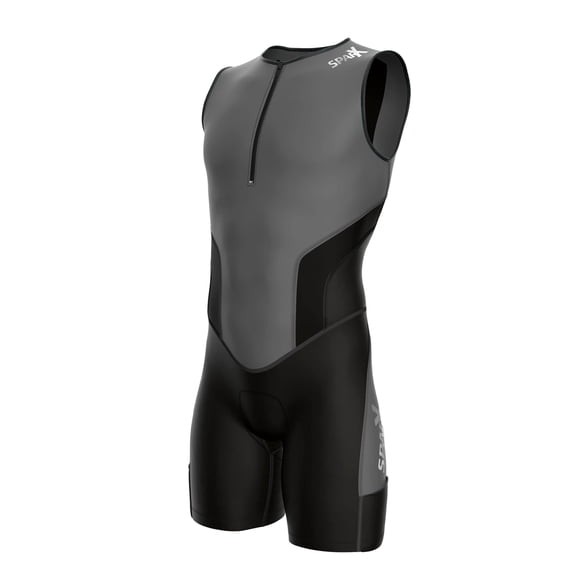 Traje Triatlón Sparx Hombre Talla Grande Gris para Ciclismo, Natación y Carrera