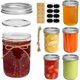 thumbnail image 1 of ComSaf 8 oz Mason Jars, 6 Pack Small Regular Mouth Glass Jar, 1 of 3
