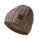 thumbnail image 1 of Gorro de invierno con forro de satén para mujer y hombre, gorro holgado con forro de seda para invierno, gorro de punto cálido con puños., 1 of 5