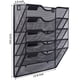 thumbnail image 4 of Organizador de archivos de pared EASEPRES con 5 bolsillos, malla, para colgar, negro, 4 of 8