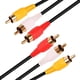 thumbnail image 4 of Cable Audio Video 3 Colores Rca-rca Macho Macho 1,5 Metros multicolor, 4 of 8