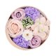 thumbnail image 1 of Caja De Flores De Rosa De Jabón Adorno Floral De Flores Simuladas Para Regalo De Acción De Gracias Violeta, 1 of 5